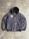 Vintage Navy Yankees Hooded Carhartt Jacket