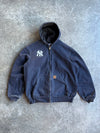 Vintage Dark Navy Hooded Yankees Carhartt Jacket